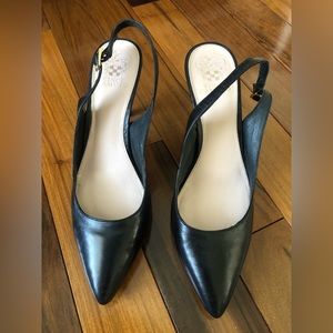 Vince Camuto black sling back heels!